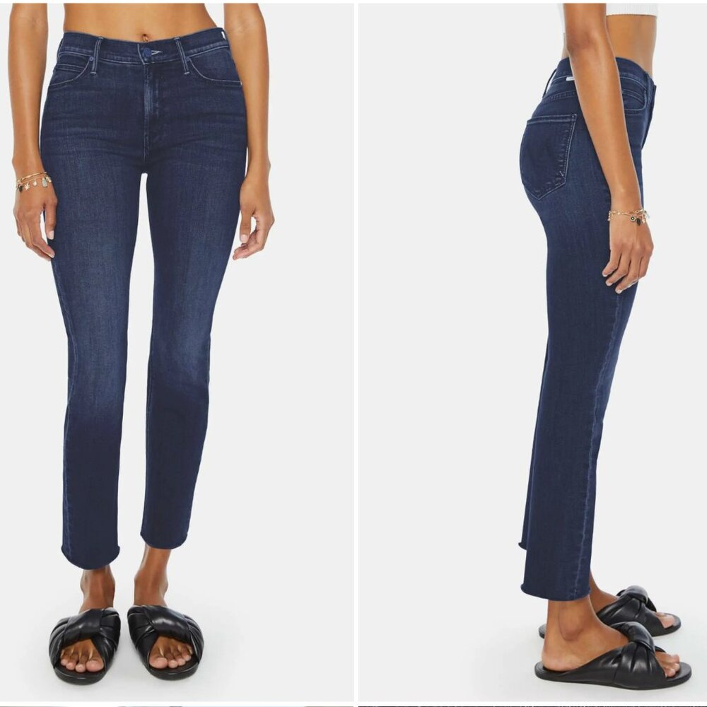 MOTHER The Dazzler Ankle mid-rise straight-leg jeans NWT Size 23